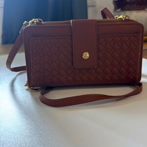 Brown Leather Wallet Purse